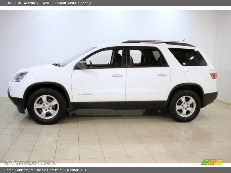 Summit White / Ebony 2008 GMC Acadia SLE AWD