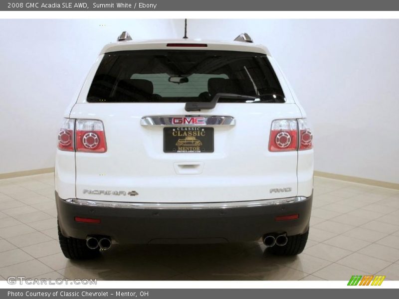 Summit White / Ebony 2008 GMC Acadia SLE AWD
