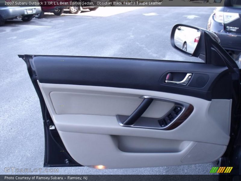 Obsidian Black Pearl / Taupe Leather 2007 Subaru Outback 3.0R L.L.Bean Edition Sedan