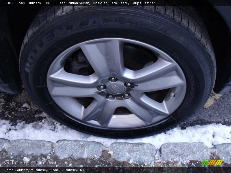 Obsidian Black Pearl / Taupe Leather 2007 Subaru Outback 3.0R L.L.Bean Edition Sedan