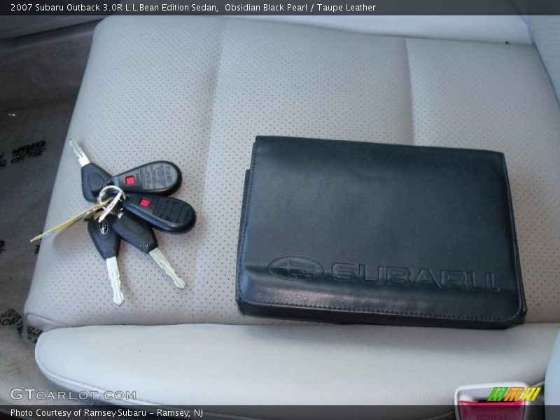 Obsidian Black Pearl / Taupe Leather 2007 Subaru Outback 3.0R L.L.Bean Edition Sedan