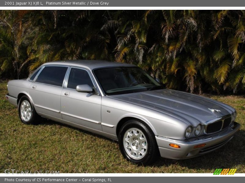 Platinum Silver Metallic / Dove Grey 2001 Jaguar XJ XJ8 L