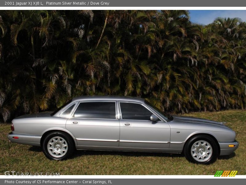 Platinum Silver Metallic / Dove Grey 2001 Jaguar XJ XJ8 L