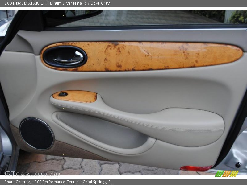 Platinum Silver Metallic / Dove Grey 2001 Jaguar XJ XJ8 L