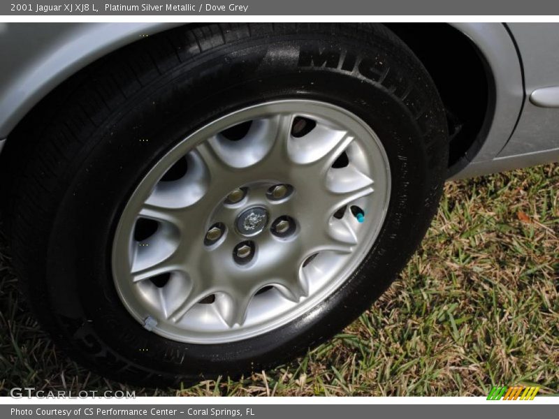 Platinum Silver Metallic / Dove Grey 2001 Jaguar XJ XJ8 L