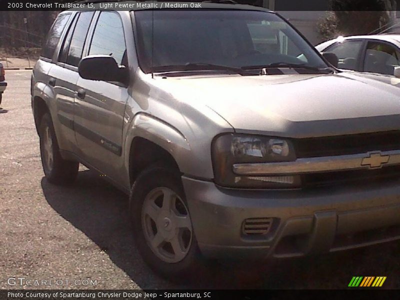 Light Pewter Metallic / Medium Oak 2003 Chevrolet TrailBlazer LS
