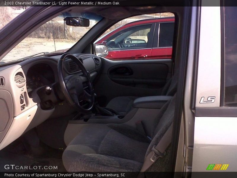 Light Pewter Metallic / Medium Oak 2003 Chevrolet TrailBlazer LS