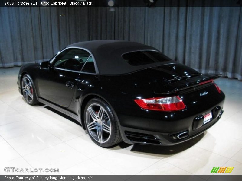 Black / Black 2009 Porsche 911 Turbo Cabriolet