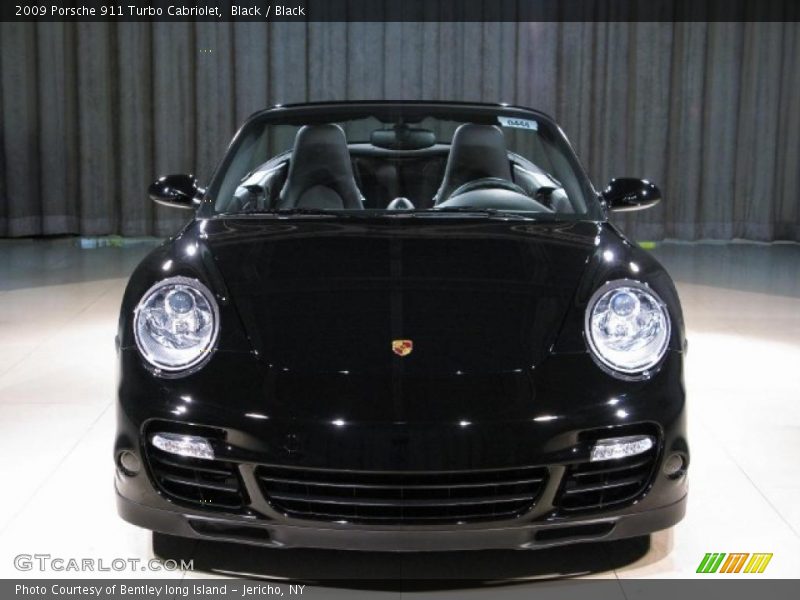 Black / Black 2009 Porsche 911 Turbo Cabriolet