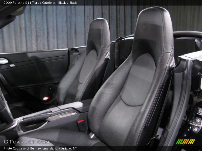 Black / Black 2009 Porsche 911 Turbo Cabriolet
