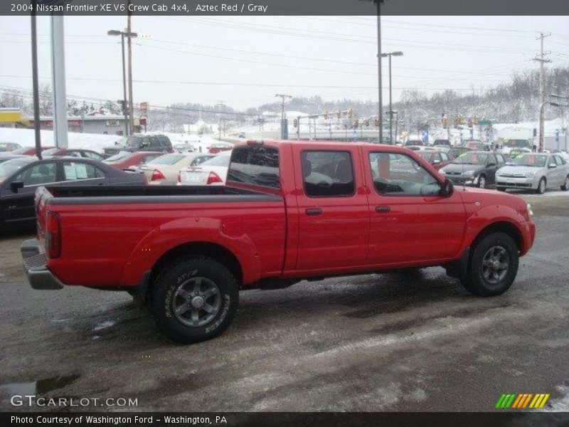 Aztec Red / Gray 2004 Nissan Frontier XE V6 Crew Cab 4x4