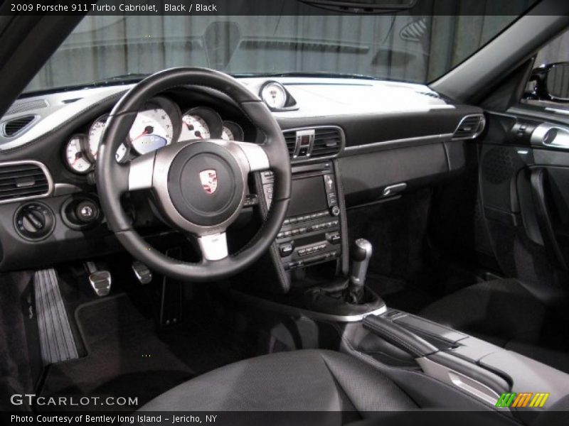 Black / Black 2009 Porsche 911 Turbo Cabriolet