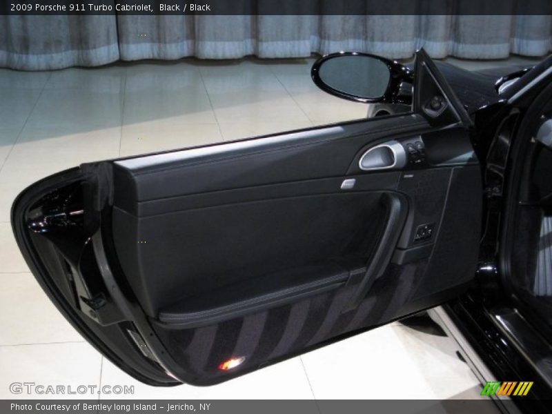 Black / Black 2009 Porsche 911 Turbo Cabriolet