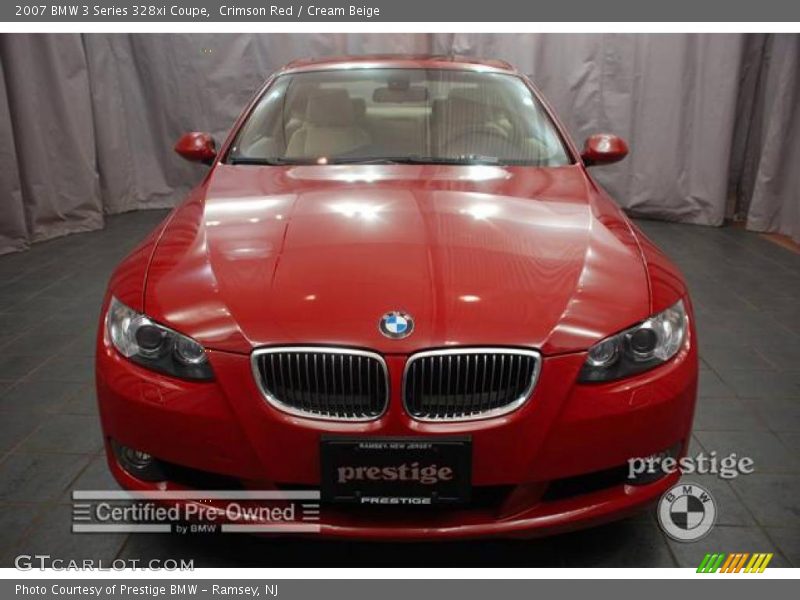 Crimson Red / Cream Beige 2007 BMW 3 Series 328xi Coupe