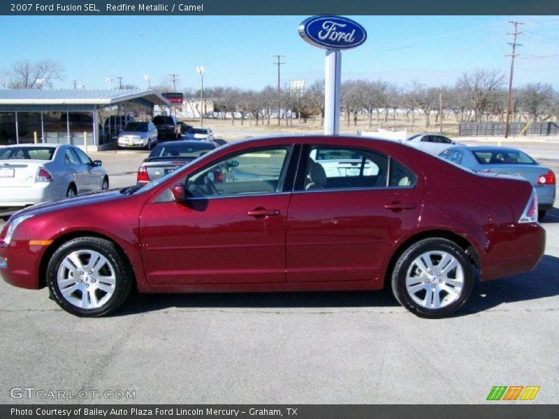 Redfire Metallic / Camel 2007 Ford Fusion SEL