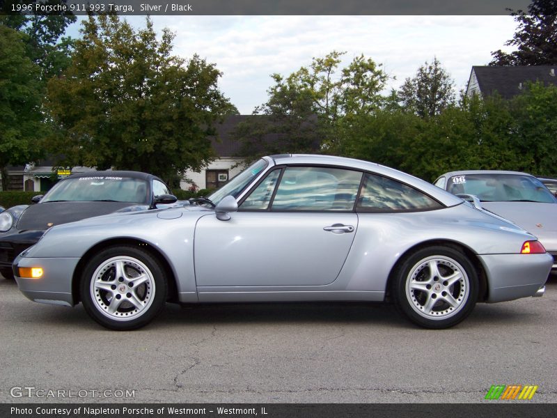 Silver / Black 1996 Porsche 911 993 Targa