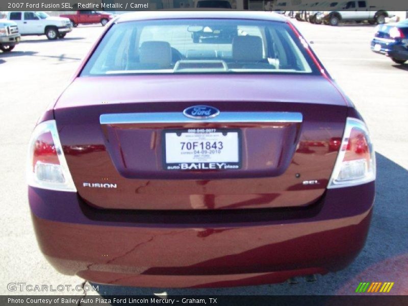 Redfire Metallic / Camel 2007 Ford Fusion SEL