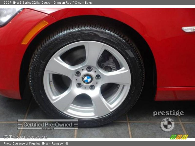 Crimson Red / Cream Beige 2007 BMW 3 Series 328xi Coupe