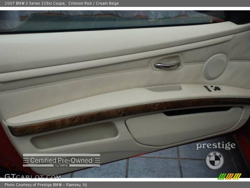 Crimson Red / Cream Beige 2007 BMW 3 Series 328xi Coupe
