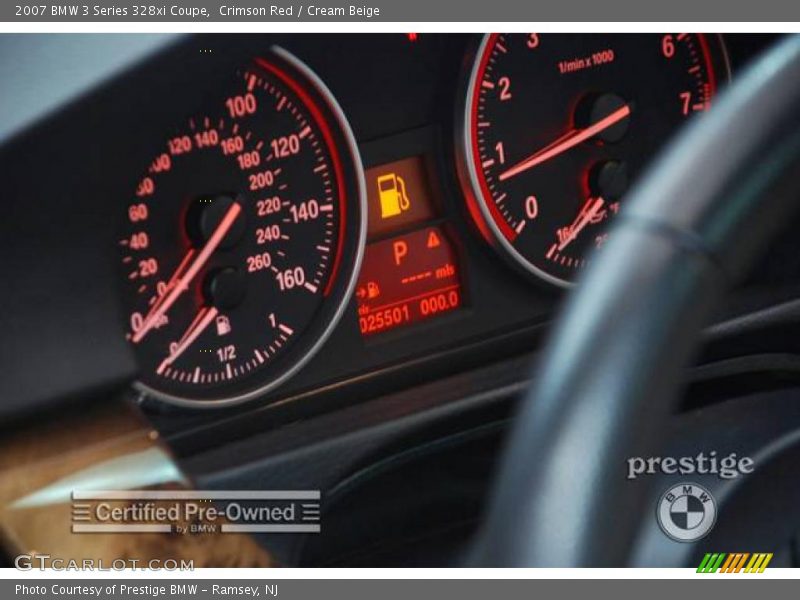 Crimson Red / Cream Beige 2007 BMW 3 Series 328xi Coupe