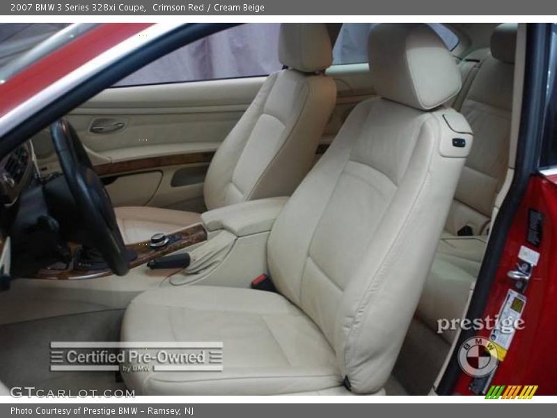 Crimson Red / Cream Beige 2007 BMW 3 Series 328xi Coupe