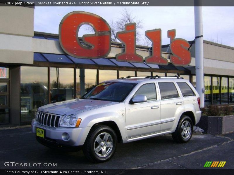 Bright Silver Metallic / Medium Slate Gray 2007 Jeep Grand Cherokee Overland 4x4
