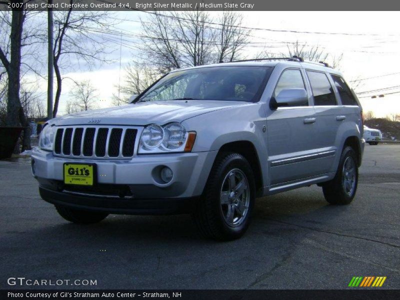 Bright Silver Metallic / Medium Slate Gray 2007 Jeep Grand Cherokee Overland 4x4