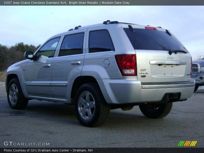 Bright Silver Metallic / Medium Slate Gray 2007 Jeep Grand Cherokee Overland 4x4