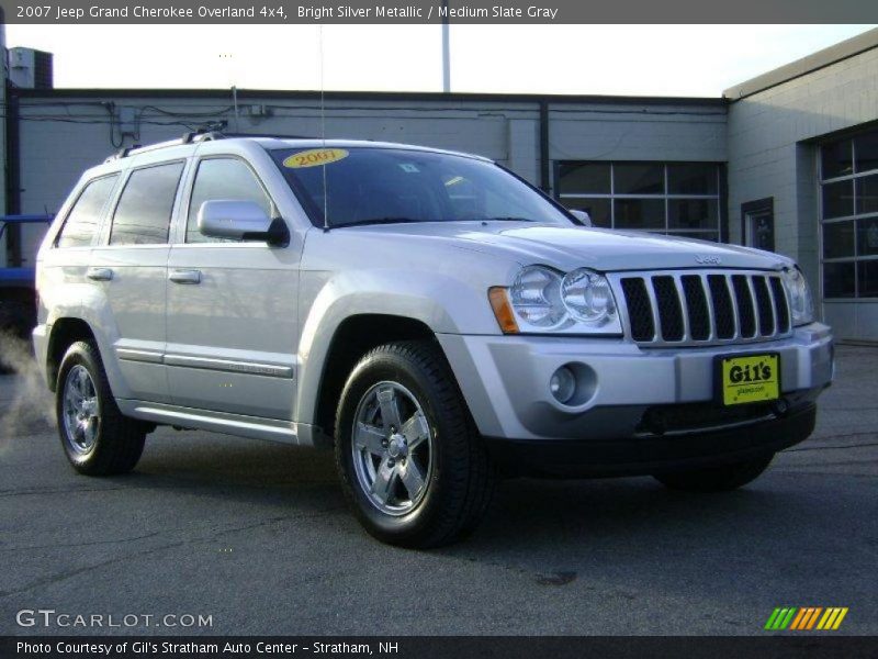 Bright Silver Metallic / Medium Slate Gray 2007 Jeep Grand Cherokee Overland 4x4