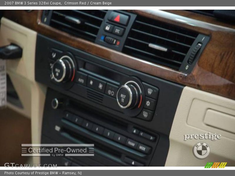 Crimson Red / Cream Beige 2007 BMW 3 Series 328xi Coupe