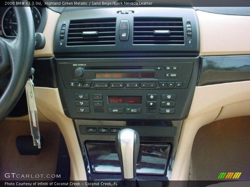 Highland Green Metallic / Sand Beige/Black Nevada Leather 2008 BMW X3 3.0si