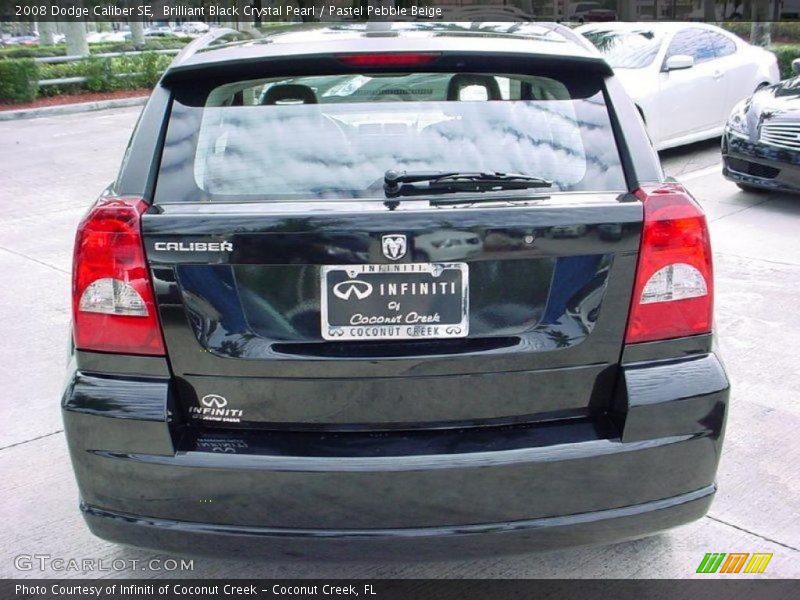 Brilliant Black Crystal Pearl / Pastel Pebble Beige 2008 Dodge Caliber SE