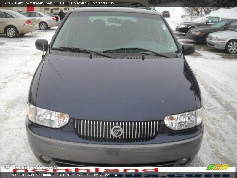 True Blue Metallic / Portland Gray 2002 Mercury Villager Sport