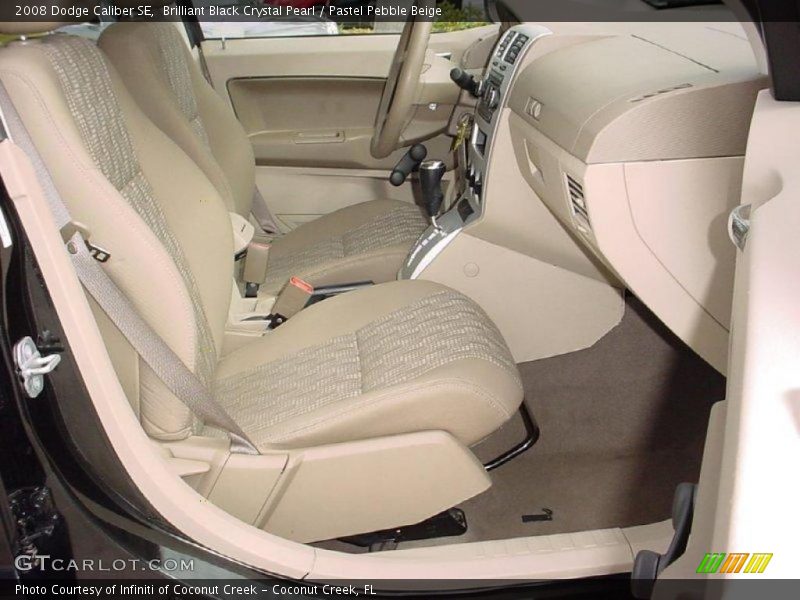 Brilliant Black Crystal Pearl / Pastel Pebble Beige 2008 Dodge Caliber SE