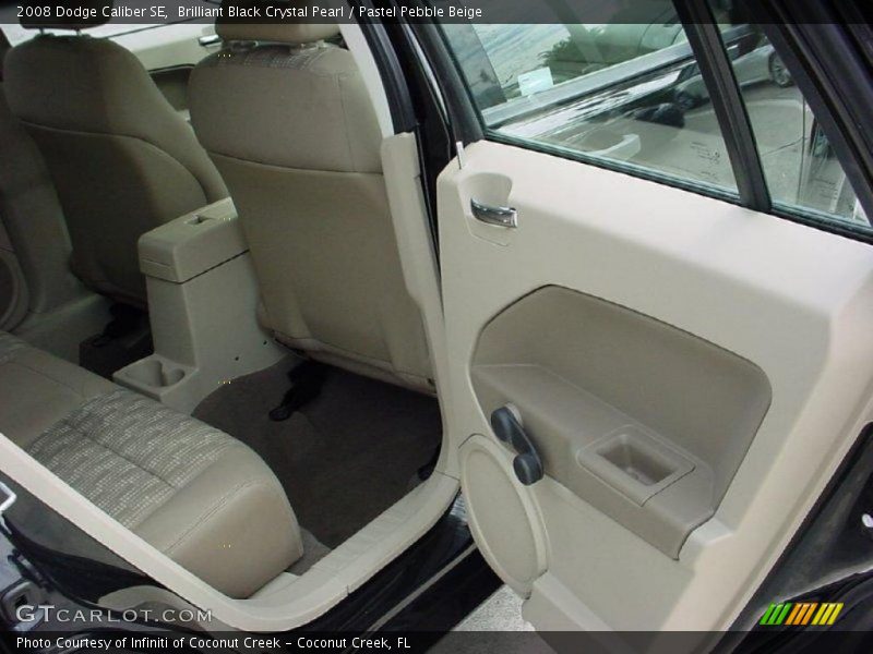 Brilliant Black Crystal Pearl / Pastel Pebble Beige 2008 Dodge Caliber SE