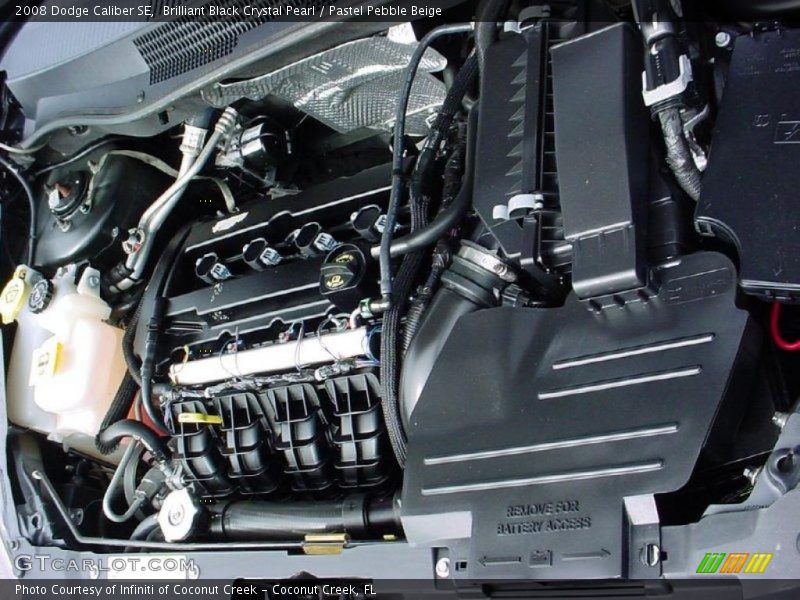 Brilliant Black Crystal Pearl / Pastel Pebble Beige 2008 Dodge Caliber SE