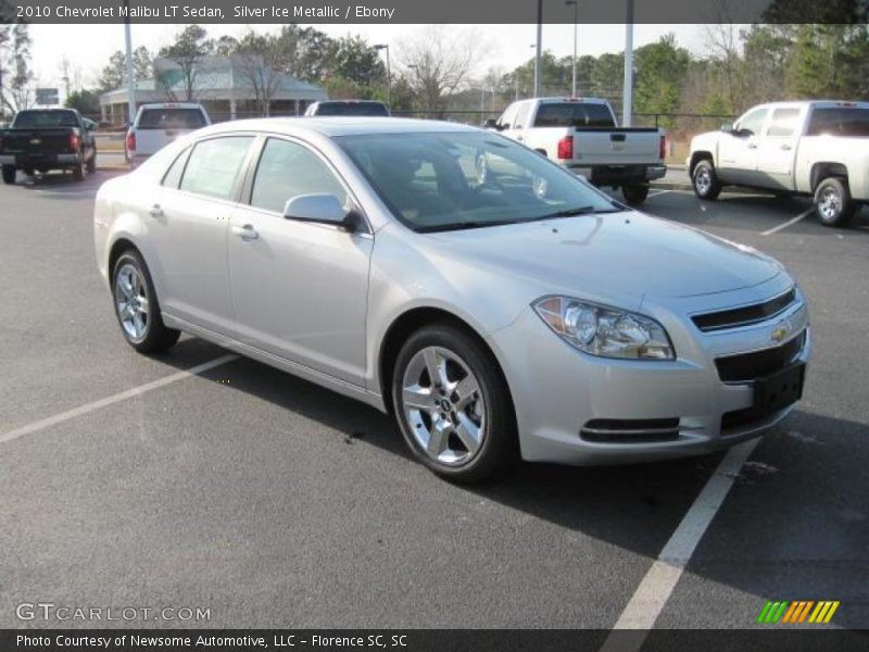 Silver Ice Metallic / Ebony 2010 Chevrolet Malibu LT Sedan