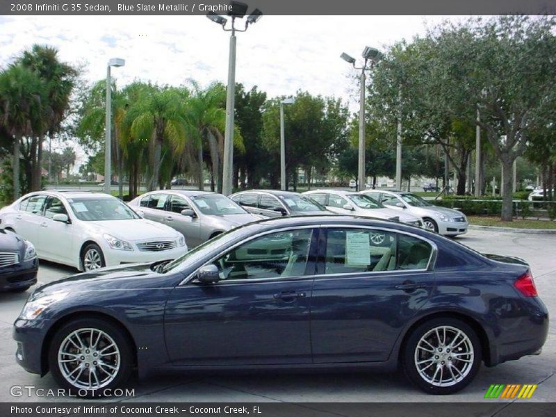 Blue Slate Metallic / Graphite 2008 Infiniti G 35 Sedan