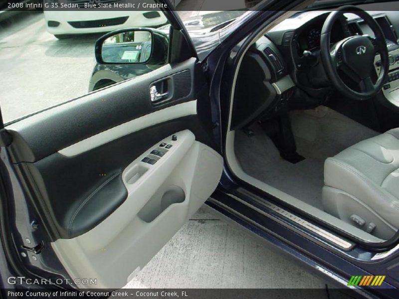 Blue Slate Metallic / Graphite 2008 Infiniti G 35 Sedan