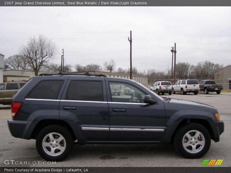 Steel Blue Metallic / Dark Khaki/Light Graystone 2007 Jeep Grand Cherokee Limited