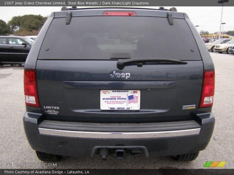 Steel Blue Metallic / Dark Khaki/Light Graystone 2007 Jeep Grand Cherokee Limited