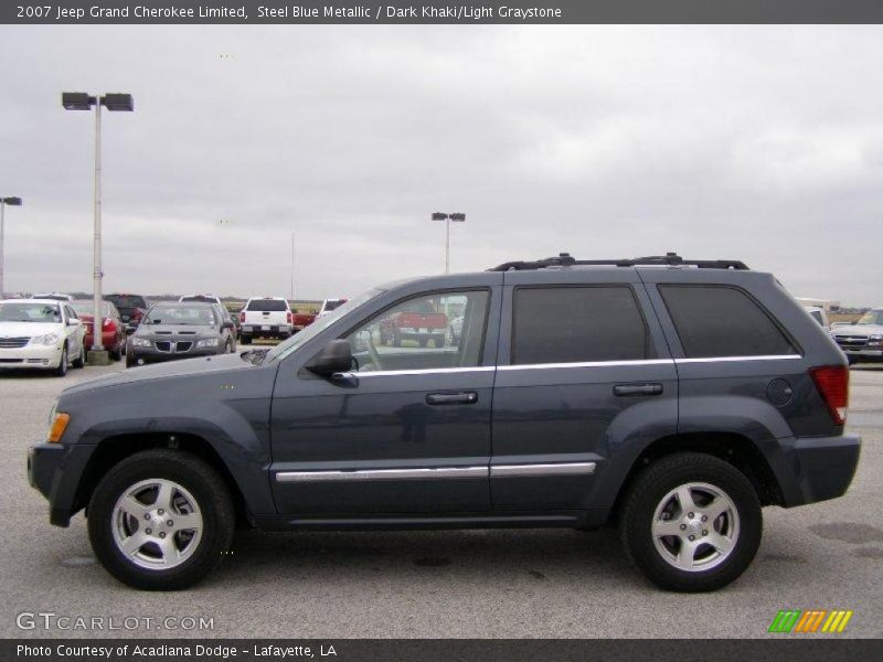 Steel Blue Metallic / Dark Khaki/Light Graystone 2007 Jeep Grand Cherokee Limited