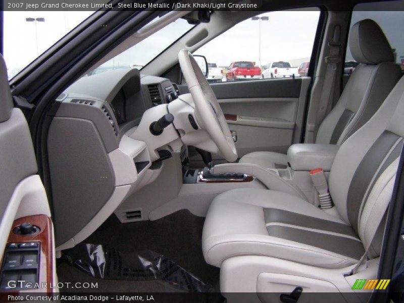 Steel Blue Metallic / Dark Khaki/Light Graystone 2007 Jeep Grand Cherokee Limited