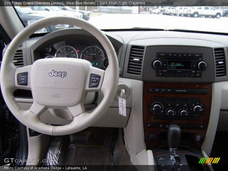Steel Blue Metallic / Dark Khaki/Light Graystone 2007 Jeep Grand Cherokee Limited