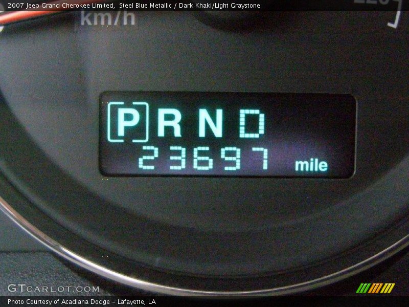 Steel Blue Metallic / Dark Khaki/Light Graystone 2007 Jeep Grand Cherokee Limited