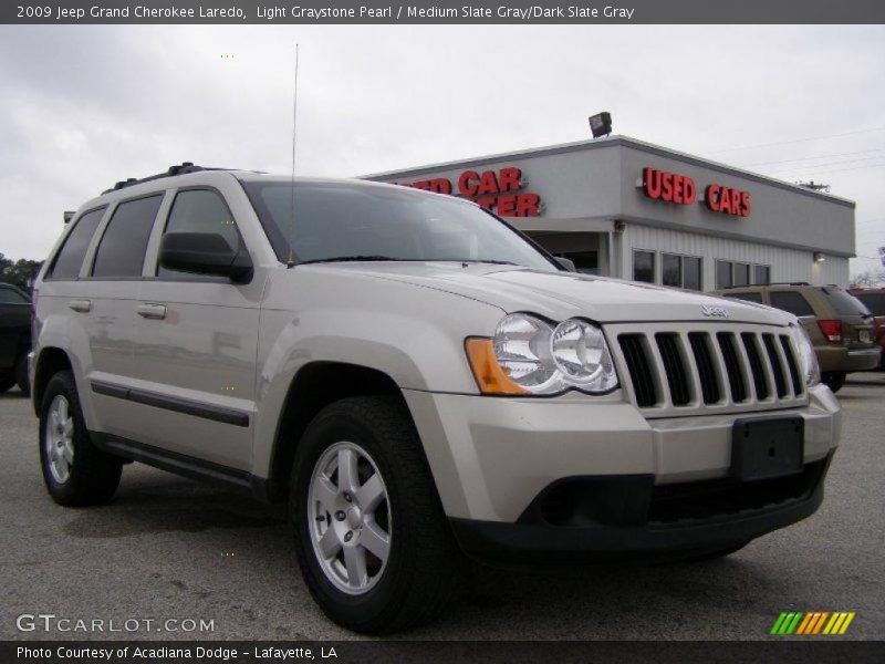 Light Graystone Pearl / Medium Slate Gray/Dark Slate Gray 2009 Jeep Grand Cherokee Laredo