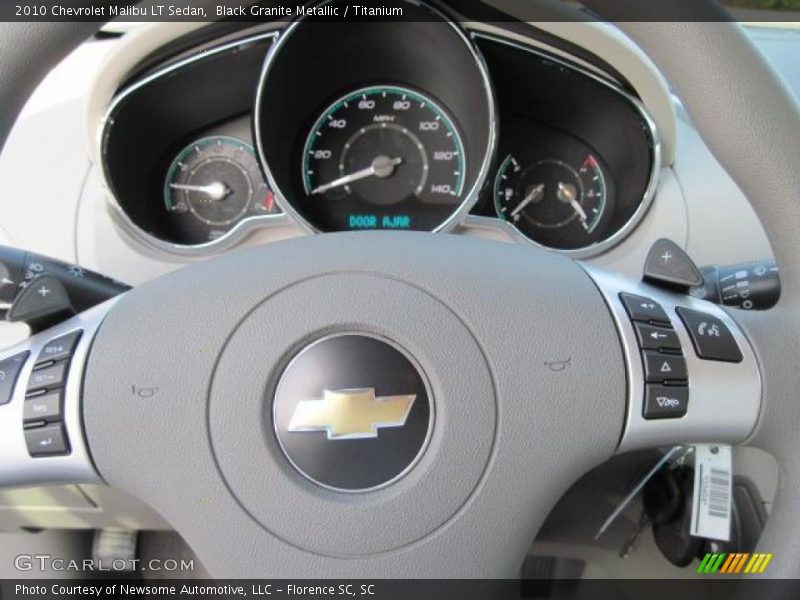 Black Granite Metallic / Titanium 2010 Chevrolet Malibu LT Sedan