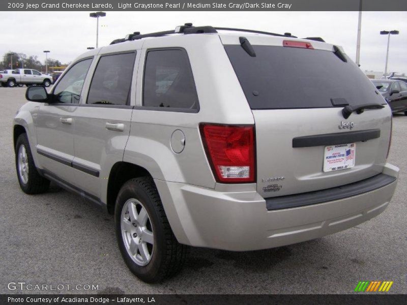 Light Graystone Pearl / Medium Slate Gray/Dark Slate Gray 2009 Jeep Grand Cherokee Laredo