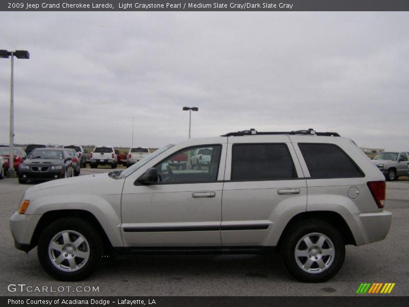 Light Graystone Pearl / Medium Slate Gray/Dark Slate Gray 2009 Jeep Grand Cherokee Laredo