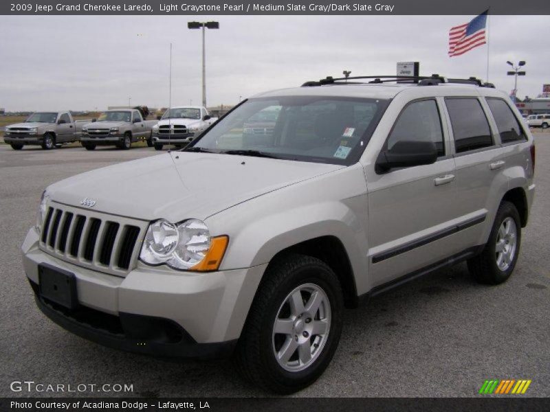 Light Graystone Pearl / Medium Slate Gray/Dark Slate Gray 2009 Jeep Grand Cherokee Laredo